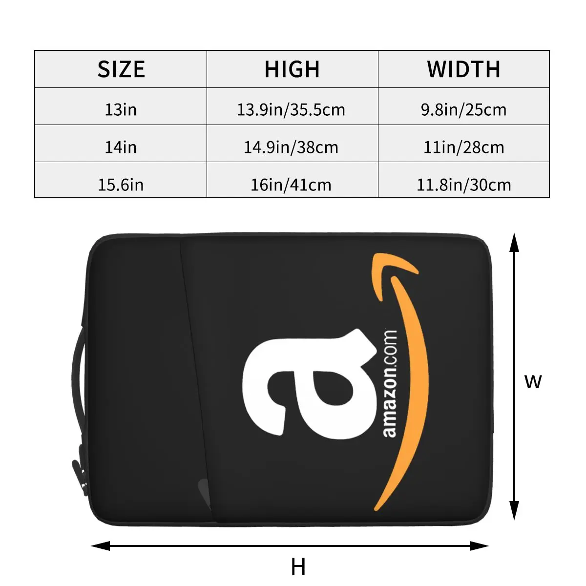 

Amazon Logo Waterproof laptop bag 13 14 15 inch. Laptop bag protective cover for briefcase.