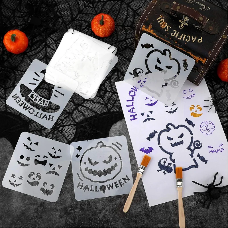

28Pcs Mandala Painting Templates Perfect for DIY Rock Painting Art Halloween Diary Pattern Hollow Board