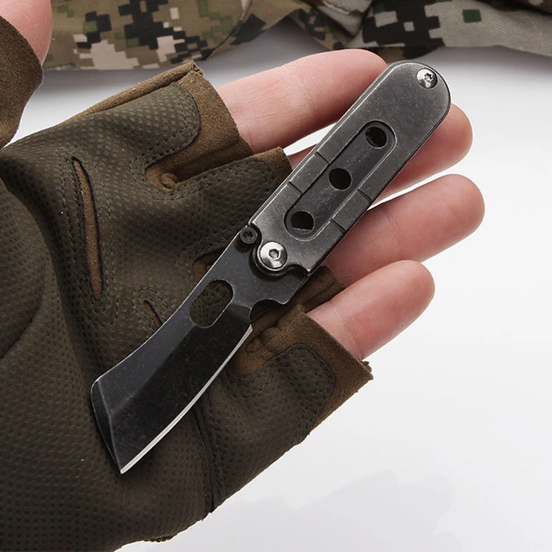 Портативный мини многофункциональный складной нож кольцо для ключей кемпинга