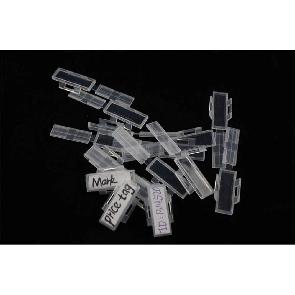 Lmc-1 500 Pcs Label Frame Box 29.9*10.0mm Cable Conductor Rope Name Tag Ticket Accessories Sign Ties Holder | Дом и сад