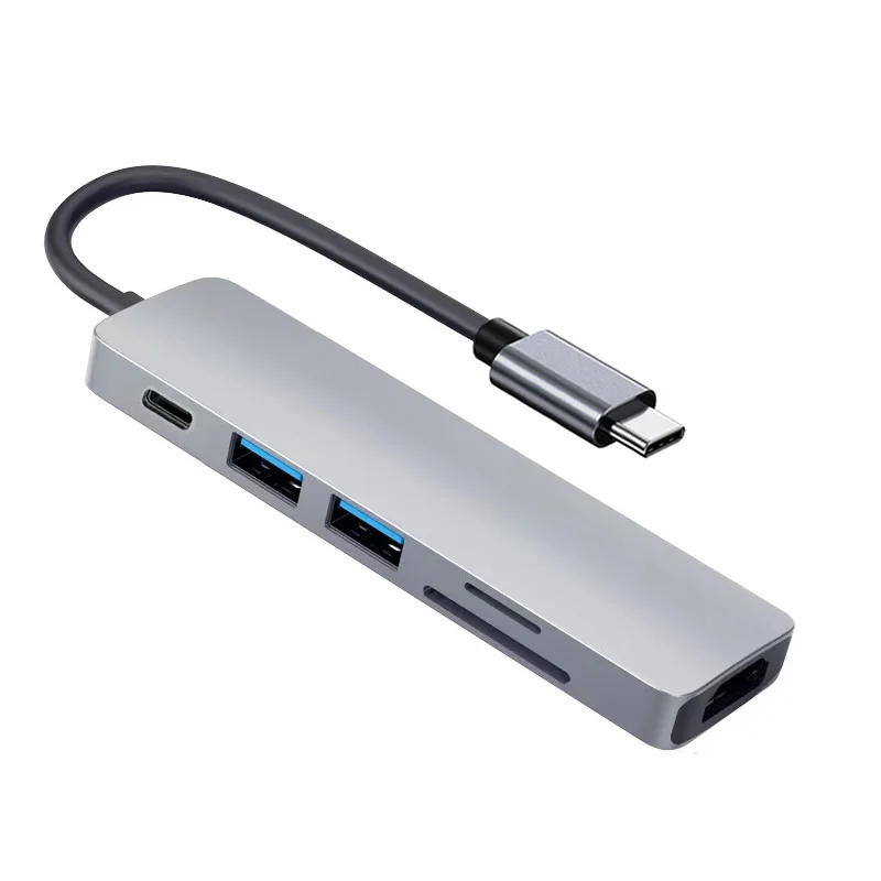 

Usb c Hub Multiport Adapter Typec to Hdmi Docking Dtation,Usb 3.0 SD/TF Card Reader, Pd 60w, Compatible with MacBook Pro, XPS