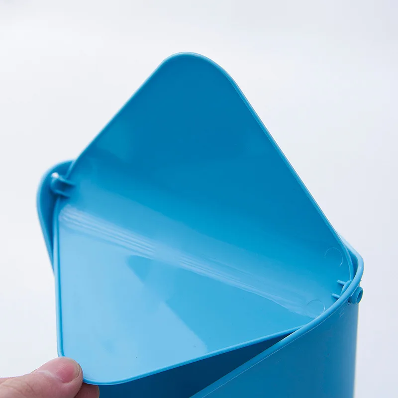 Настольная пластиковая мини корзина для мусора автомобильная крышка угловая