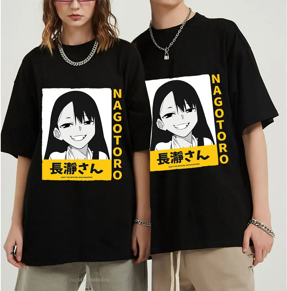 

Funny Japanese Anime Nagatoro T Shirt Funny Cartoon Graphic Tees Harajuku Tops Streetwear