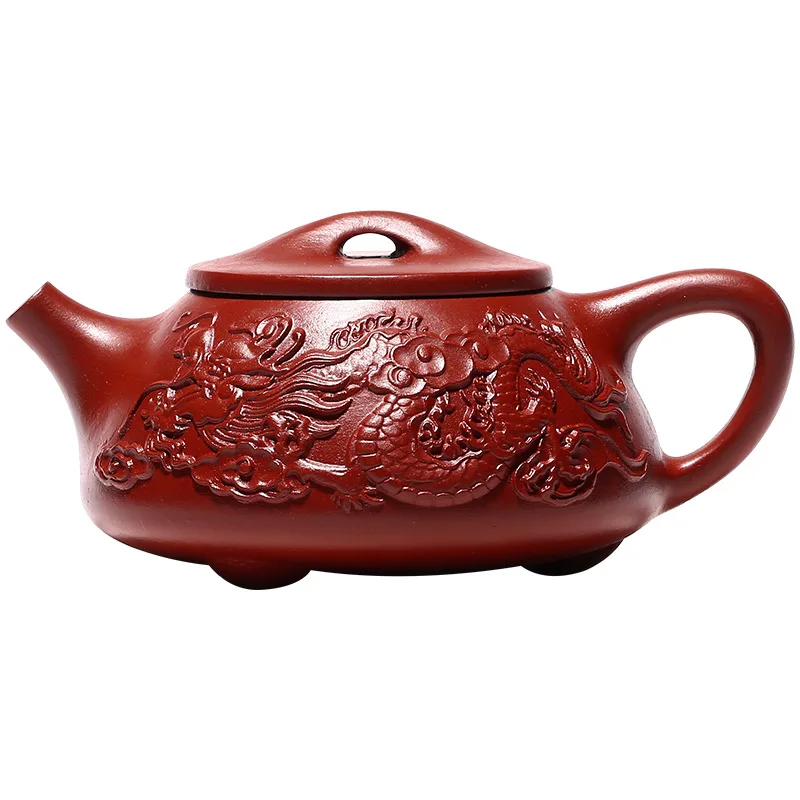 

Yixing mine Dahongpao famous purple clay pot handmade Shuanglong Shipiao teapot mixed batch