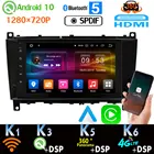 Android 10 1280*720P для Mercedes Benz CLK Class W209 CLK270 CLK320 CLK500 CLS Class W219 GPS Радио 254 мм головное устройство 360 камера