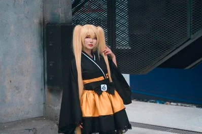 

Naruto Cosplay Costume Uzumaki Naruto Lolita Dresses Kimono Women Dress Anime Cosplay Halloween Party Uniforms