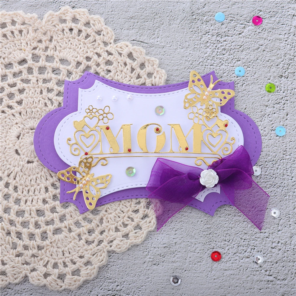 

InLoveArts Mother's Day Metal Cutting Diesmom Word Dies 2020 Card Making Scrapbooking Dies Embossing Cuts Stencil
