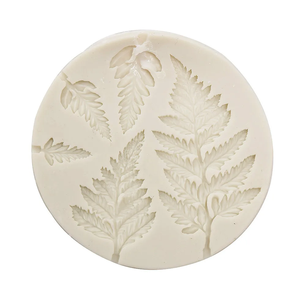 Силиконовая форма сделай сам в виде листьев папоротника кухонный инструмент для