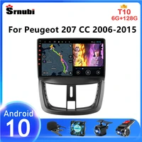 android 10 car radio for peugeot 207 cc 207cc 2006 2010 2011 2012 2013 2014 2015 multimedia video player gps 2 din stereo dvd