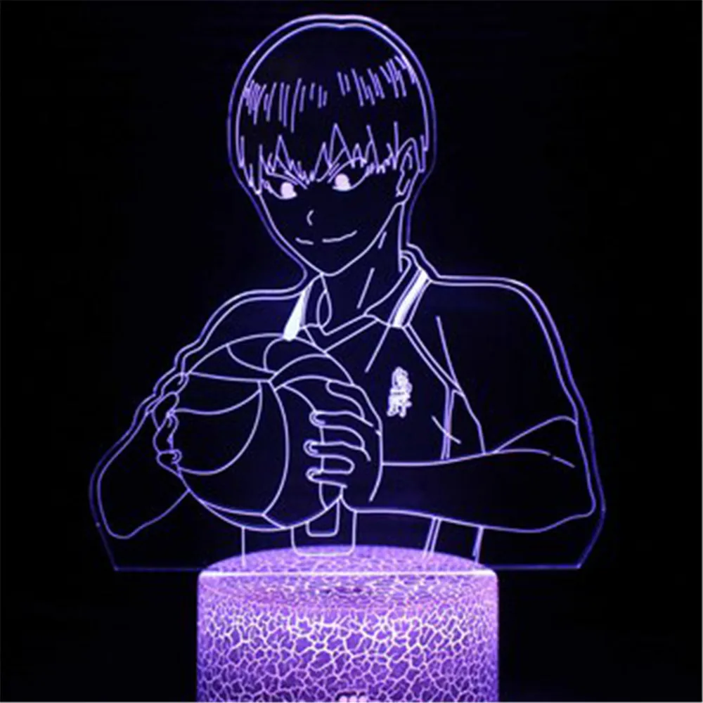 

Ночник с 3D иллюзией Haikyuu, акриловая настольная лампа, аниме оптический визуальный светодиодный декоративный ночник для детской спальни, дек...