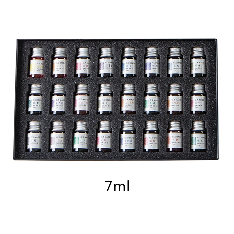 

Pigment kit in alcohol resin, 24 colors, art, 7ml, liquid resin, colored, diffusion ink, uv epoxy resin, jewelry making
