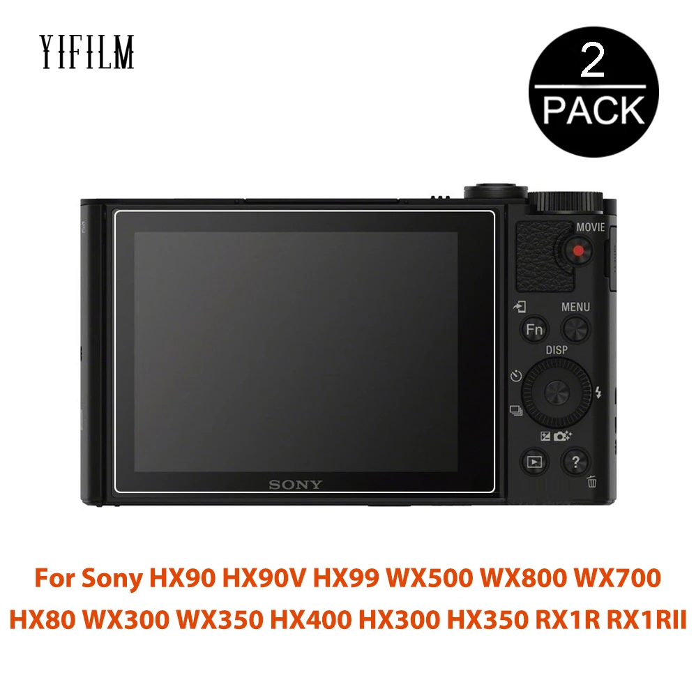 2 шт. для Sony HX90 HX90V HX99 WX500 WX800 WX700 HX80 WX300 WX350 HX400 HX300 HX350 RX1R RX1RII защита экрана из
