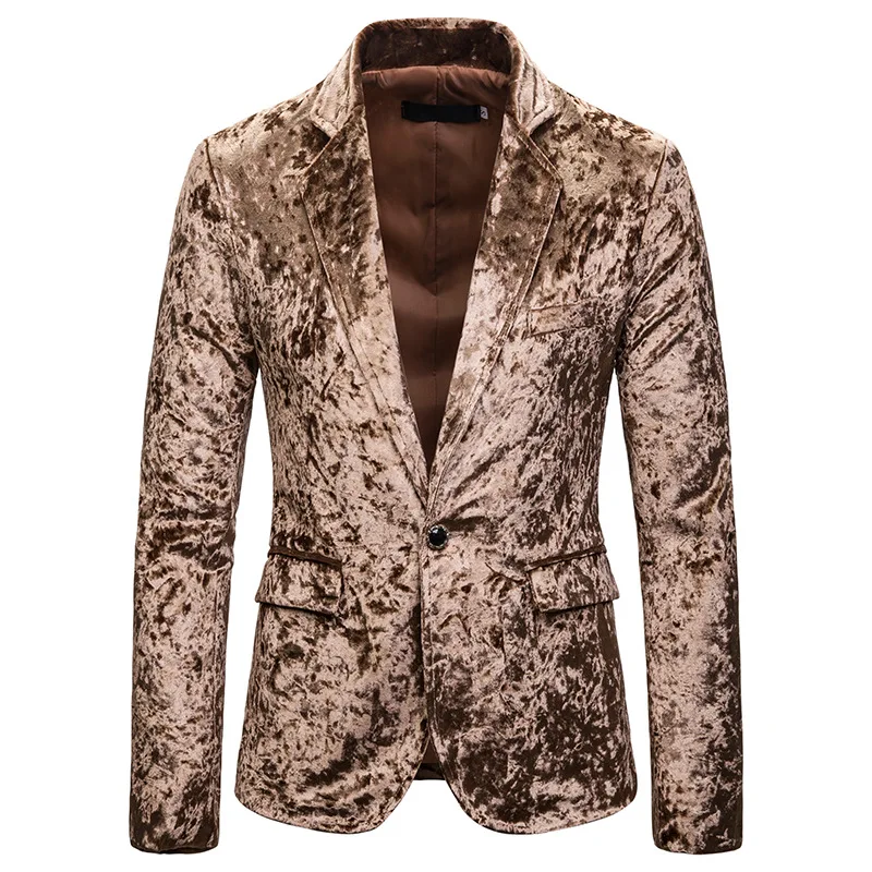 

Cocktali Party Male Dark Grey Talicoat Men Prom Dancer Stage Performance Blazer Jacket Slim Fit Single Button Man Casual Suits