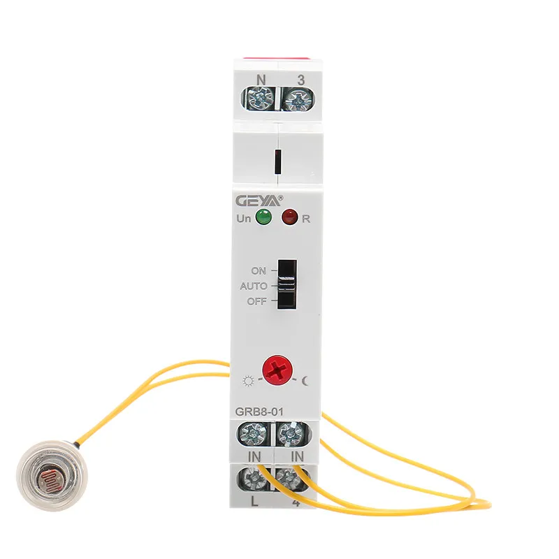 

Timer Light Sensor Relay Twilight Switch Photoelectric Switch AC110V-240V Auto ON OFF GRB8-01