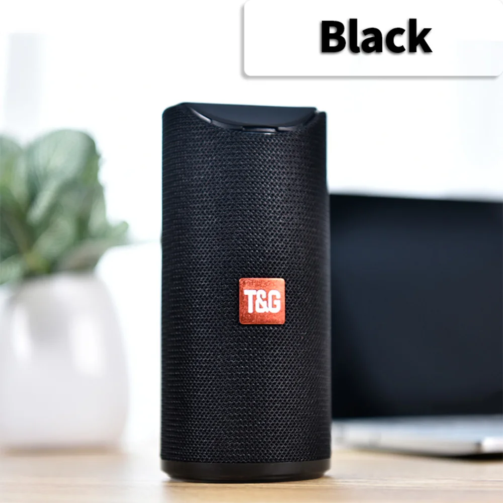 black upgrade TG113 беспроводной Bluetooth 5,0 наружный динамик сабвуфер Колонка HIFI ПК компьютер телефон динамик s FM радио TF звуковая панель с микрофоном - Цвет: black upgrade
