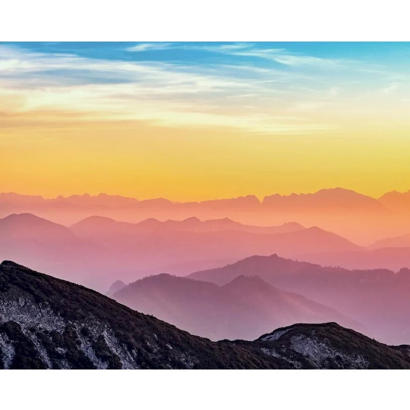 

PhotoCustom Oil Paint By Numbers Mountain Scenery DIY 60x75cm Painting By Numbers On Canvas Frameless Hand Painting Draw Number