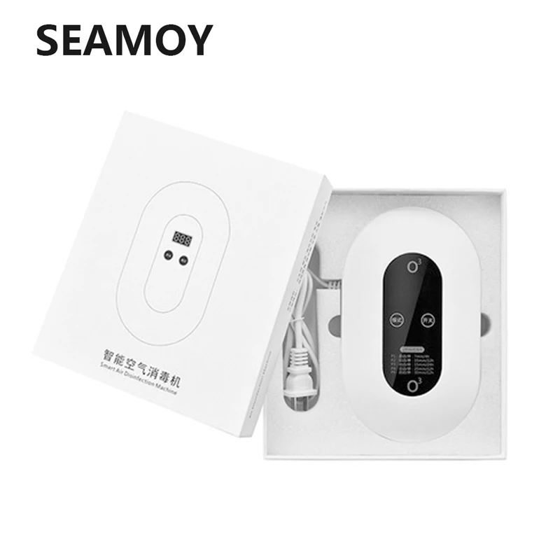 

Seamoy Mini Air Purifier Filter Portable Ionizer Negative Ions Generator Kitchen Bathroom Oxygen Bar Formaldehyde Smoke Cleaner