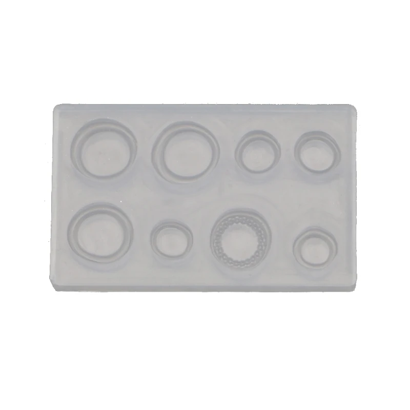 

Ear Pendant Crystal Epoxy Resin Mold Mini Earrings Necklace Round Love Heart Silicone Mould DIY Crafts Jewelry Casting