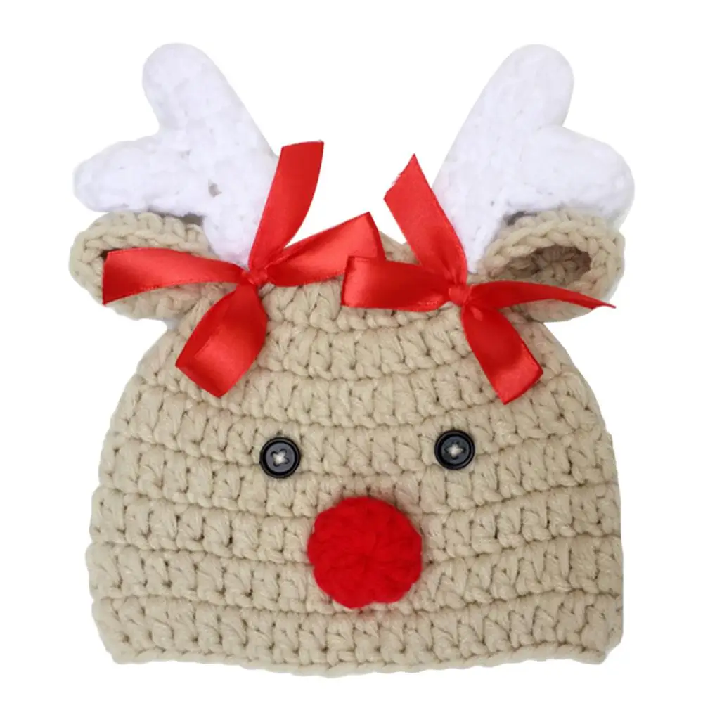 Behogar Красивые Вязаные гольфы в полоску теплая мягкая хлопковая шапка Кепка с