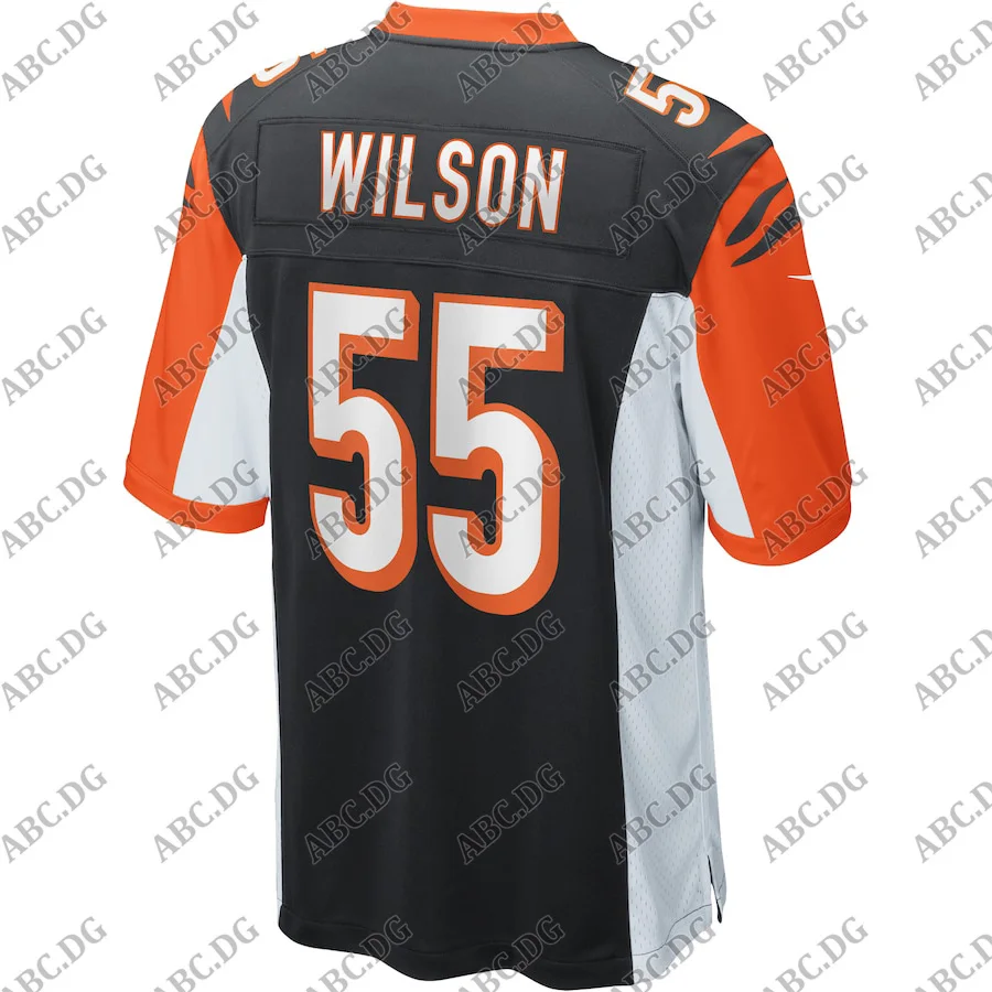 

Men Women Kid Youth Cincinnati Logan Wilson Black Game Jersey