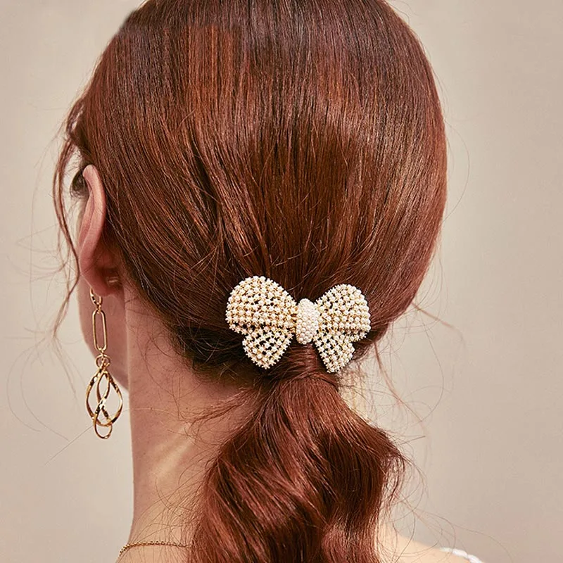 

2021 New Korean Pearl hairpin star hairpin fashion hairpin Women Hairpins Headwear