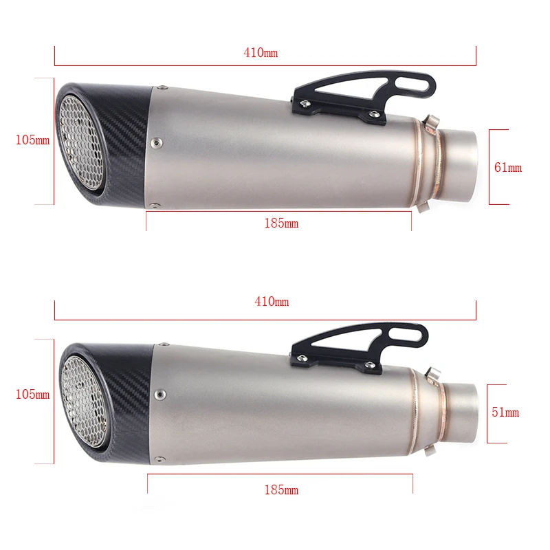 Универсальный мотоцикл из углеродного волокна без шнуровки глушитель Escape