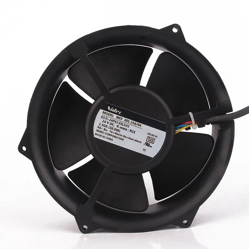 

Оригинальный японский BKV 301 216/94 172x50 мм D17L-24PS3 03L1H1 24 В 1.50A игровой шкаф с термопастой, охлаждающий вентилятор для материнской платы