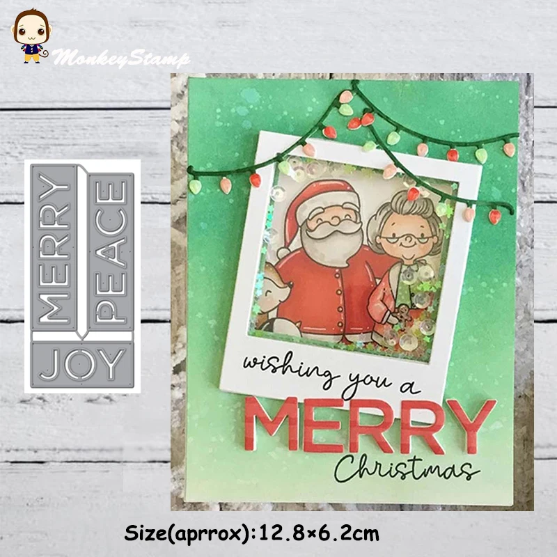 Обезьяна веселый мир радость письмо металлические штампы трафареты для сделай