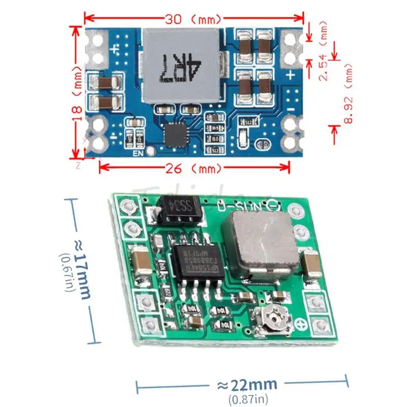 Mini560 MP1584EN DC модульный преобразователь регулятор напряжения Бак модуль высокая