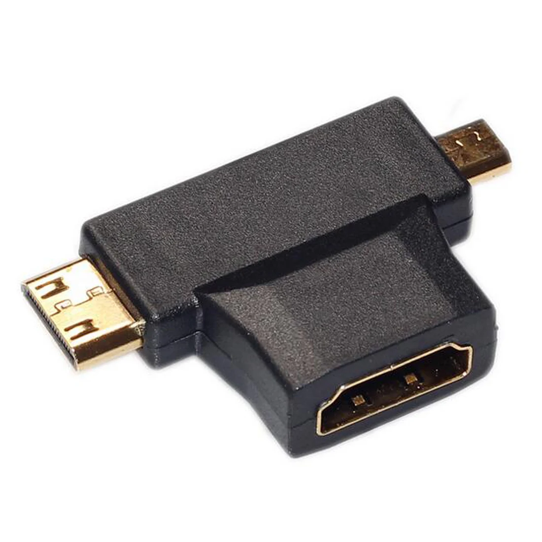 Высокое качество 3 в 1 совместимому с HDMI Женский к Mini Мужской кабель + Micro адаптер Т