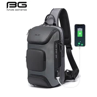 bange new multifunctional mens messenger bag short trip waterproof usb charging chest bag