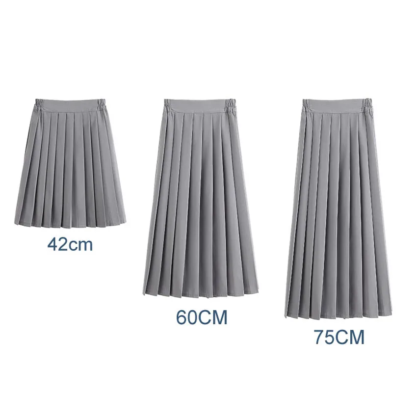 Школьная униформа для девочек японский однотонный плиссированный костюм JK