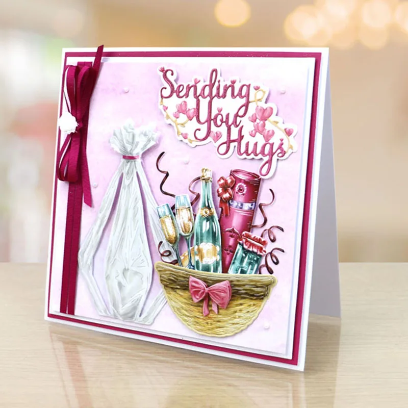 Металлические Вырубные штампы с блестящими пузырьками для скрапбукинга и