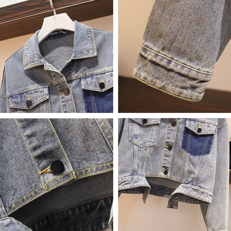 Комплект из двух предметов Trytree повседневная ковбойская куртка с отложным