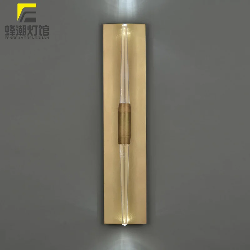 

Postmodern minimalist Nordic living room decoration creative minimalist personality bedroom bedside double-head wall lamp