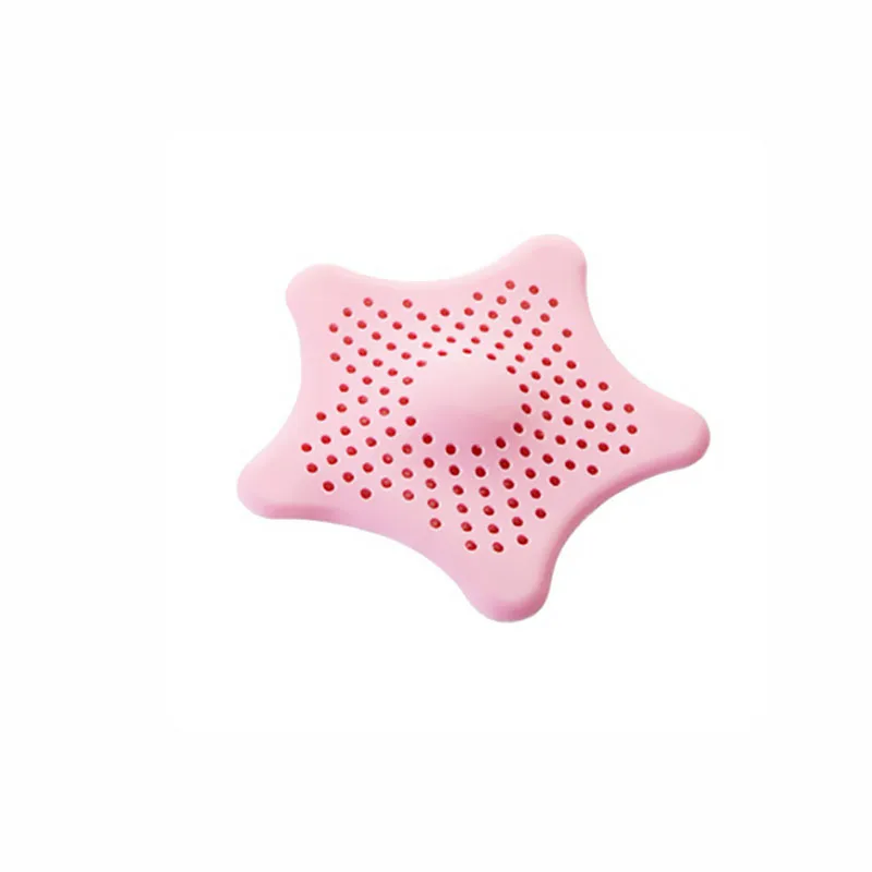 Pink Напольная сливная раковина, анти-блокировка, пластиковый фильтр для кухни, ванны, душа, канализационный фильтр, защита для волос, аксессуары для ванной комнаты - Цвет: Pink