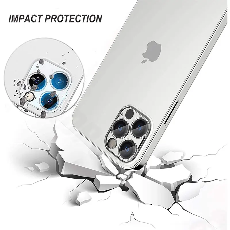 

3Pcs Full Cover Camera Lens Protection Glass For iPhone 12 11 Pro Max XS Tempered Glass For iPhone X XR 8 7 Plus Back Lens Glass