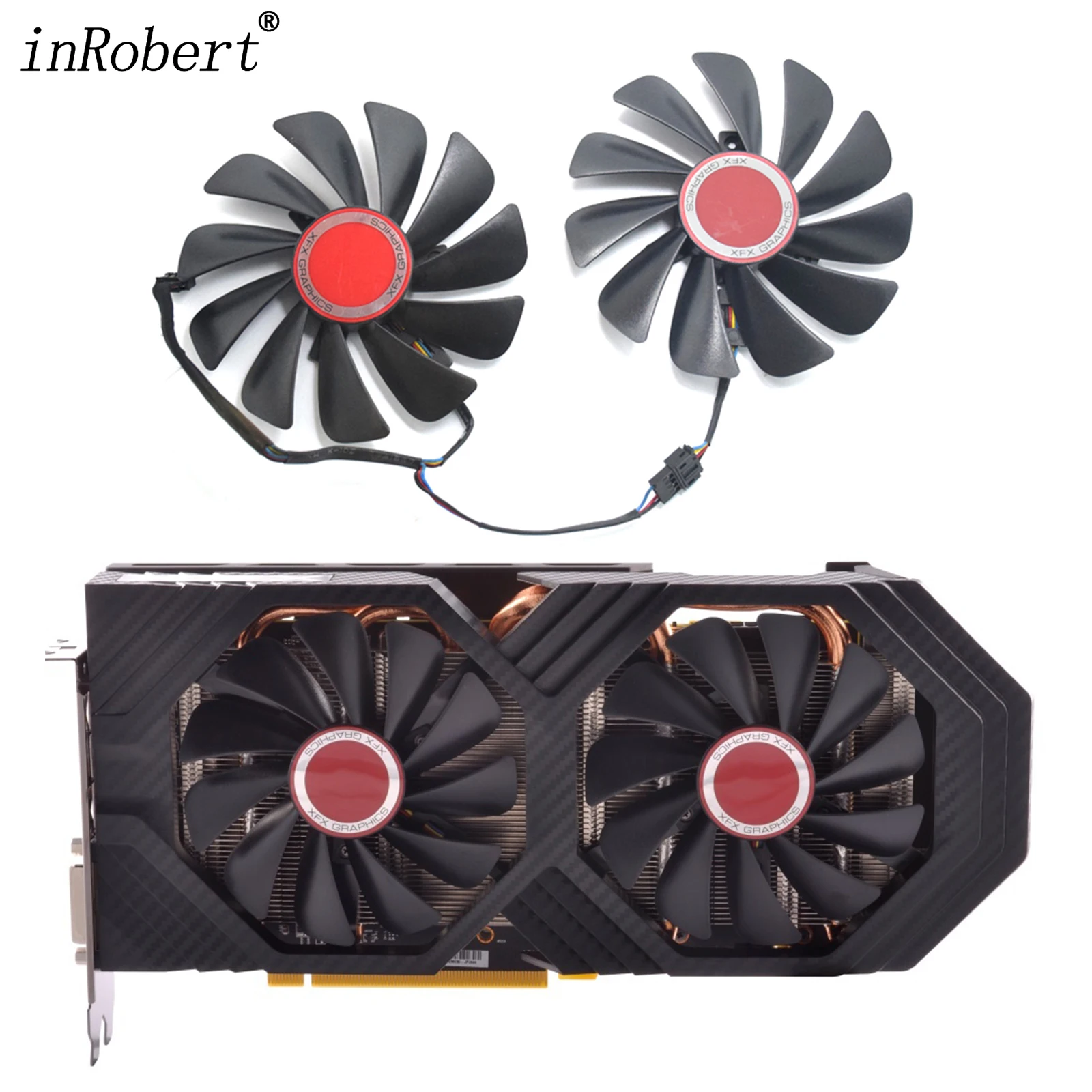 

95MM FDC10U12S9-C DC 12V 4Pin Cooler Fan Replace For XFX Radeon RX 570 580 590 4G Vega 56 64 RX580 Graphics Card Fans