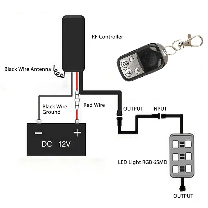6 шт. светодиодная неоновая осветительная лента RGB для мотоцикла квадроцикла |