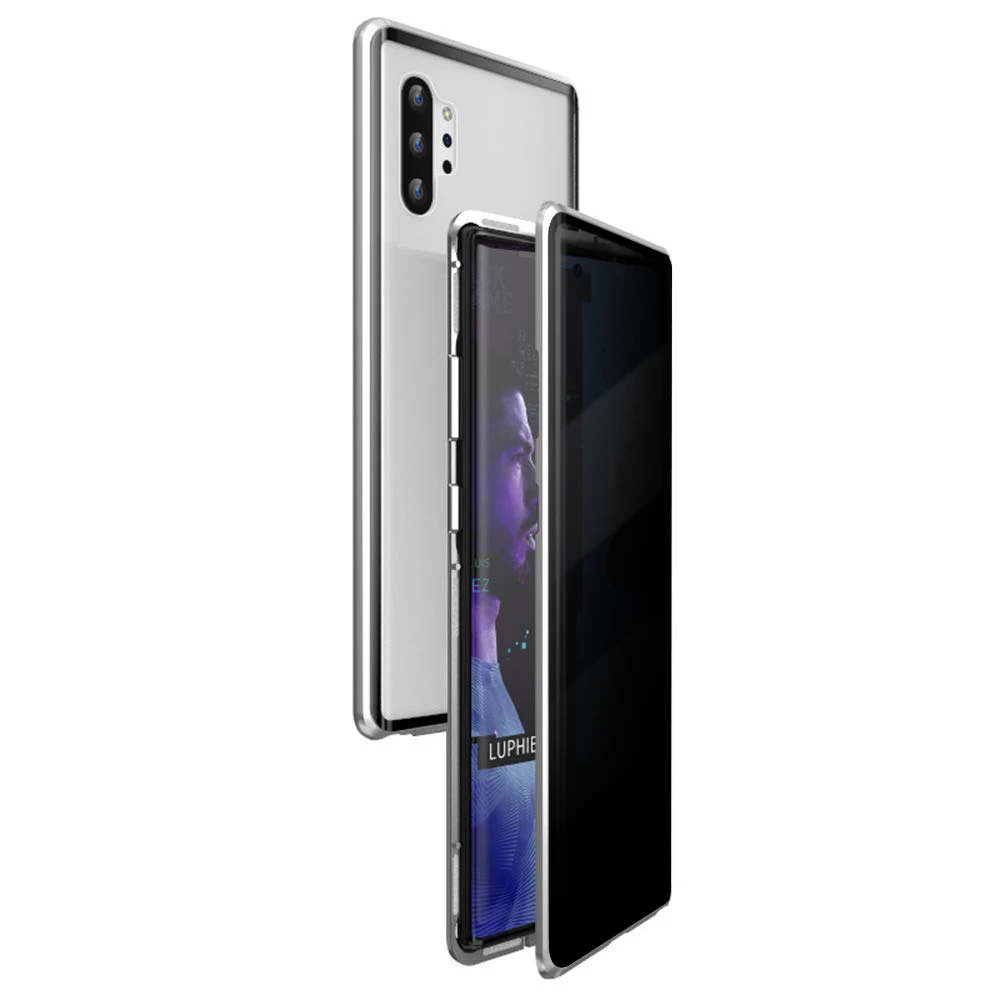 Магнитный чехол для samsung Galaxy S10, S8, S9, Note 10 Plus, Note 9, 8, S10e, противоскользящий двойной металлический бампер из закаленного стекла