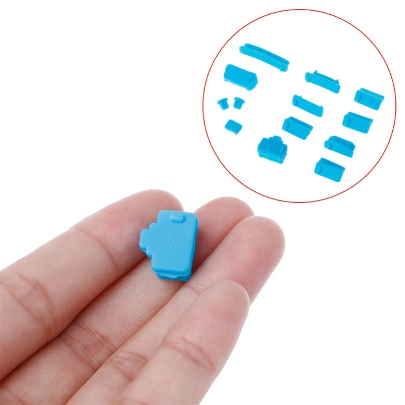 

13pcs/set Colorful Silicone Laptop Anti Dust Plug Cover Stopper Universal dustproof HX6A