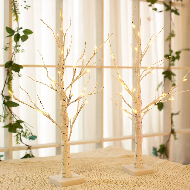 60Cm Birch Tree Led Light Easter Decorations For Home Egg Hanging Ornaments Wedding Decor Happy Gift |