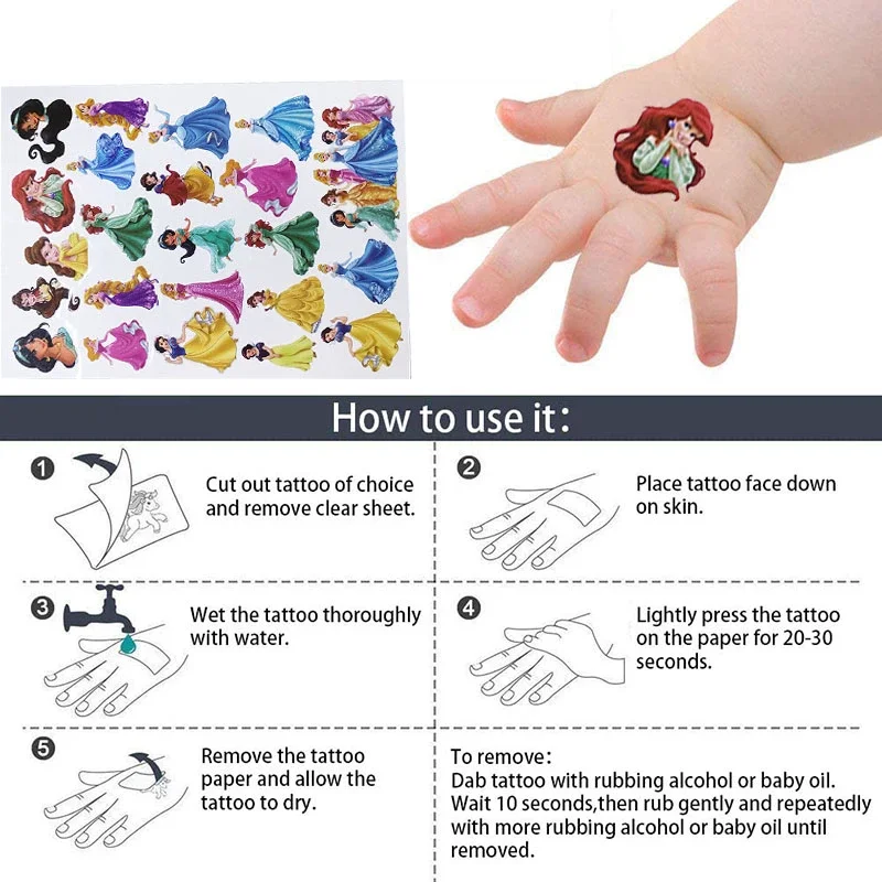 Наклейка-Татуировка с героями мультфильма Марвел | Дом и сад