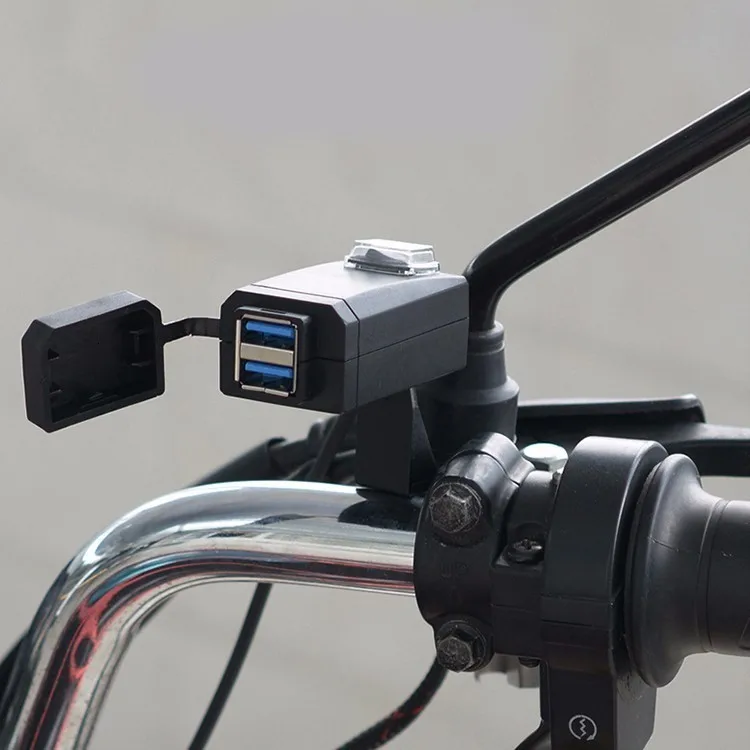 OHANEE Qc3.0 Usb мотоциклетное зарядное устройство мото оборудование двойной Usb быстрая зарядка 12 В блок питания чехол адаптер для iphone samsung huawei