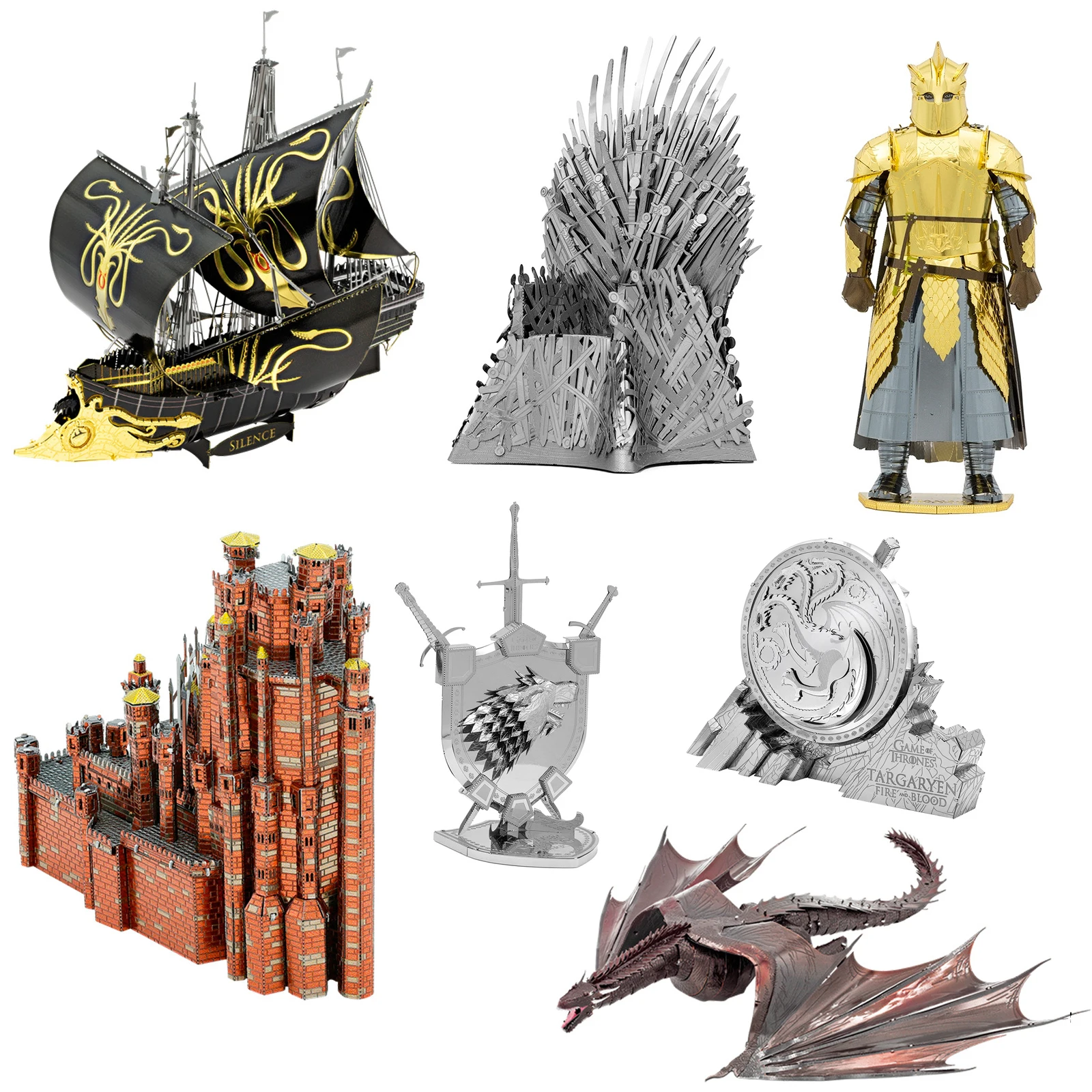 

3D Metal Puzzle Game dragon model KITS Assemble Jigsaw Puzzle Gift Toys For Children