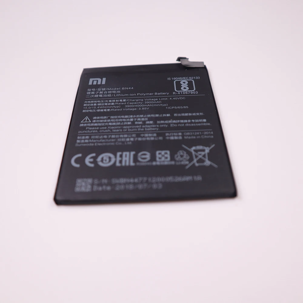 Аккумулятор BN44 4000 мАч для Xiaomi Redmi 5 Plus высокое качество BN44 Сменный аккумулятор для телефона