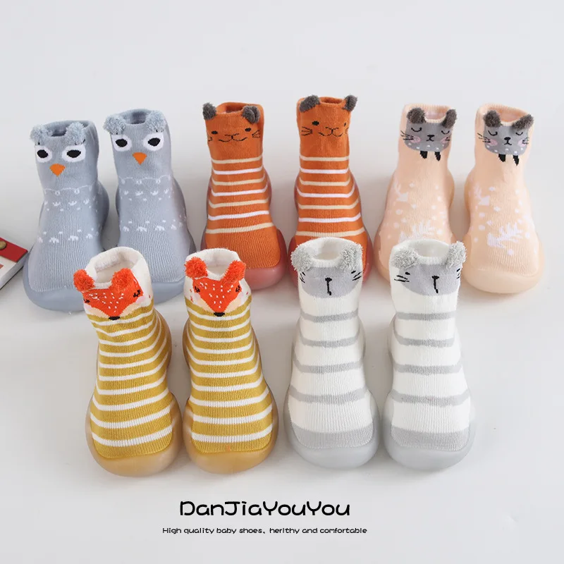 

Детские носки обувь на весну осень стильная детская обувь для первых шагов нескользящая резиновая обувь