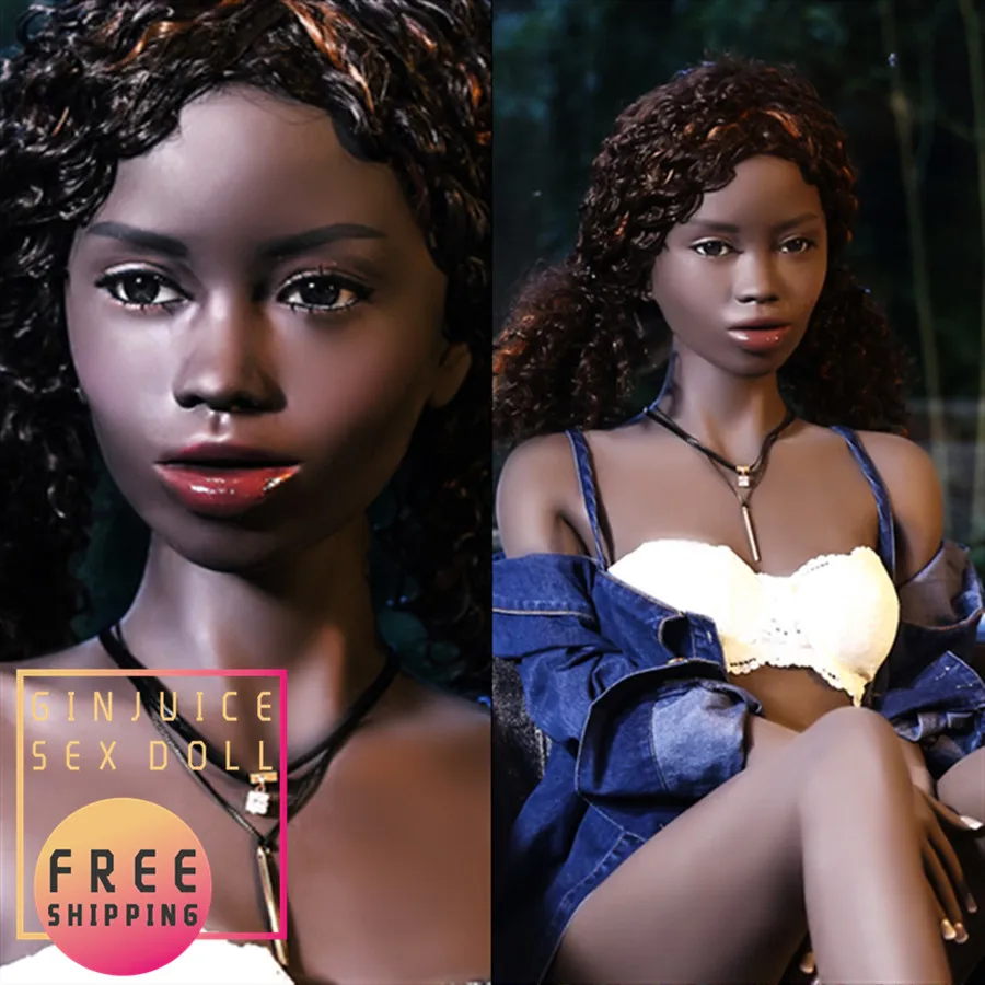 168 см (5.51ft) плоская грудь тонкая Секс кукла черная женщина с длинными ногами