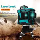 Лазерный уровень, самонивелирующийся, 4D, 360 , 12 линий, светодиодный дисплей, сверхмощсветильник лазер синего цвета