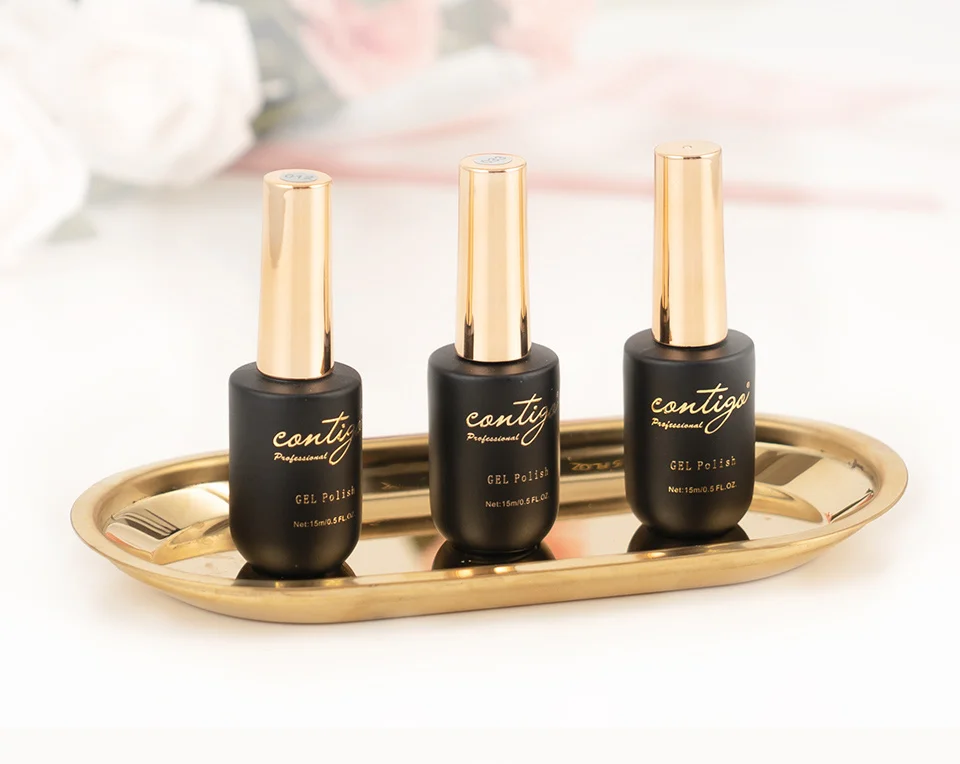 Contigo UV Led Gel Varnish Rubber Base Semipermanent Matte Top and Thick Nail Base Coat Soak Off Hot Sale Gel Polish for Nails